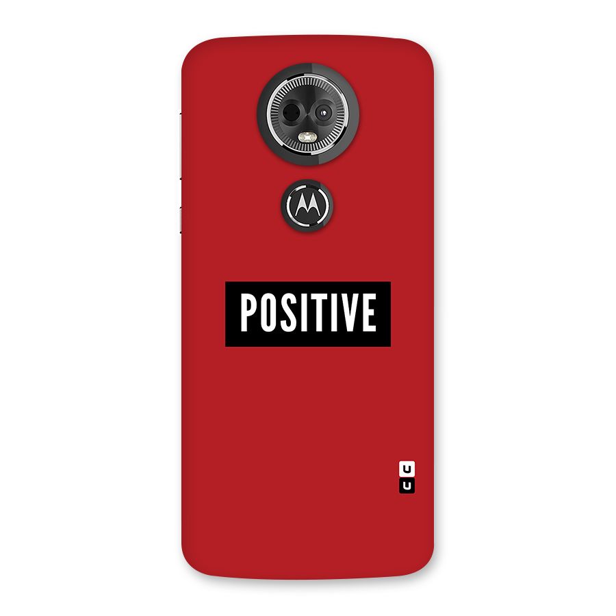 Stay Positive Back Case for Moto E5 Plus