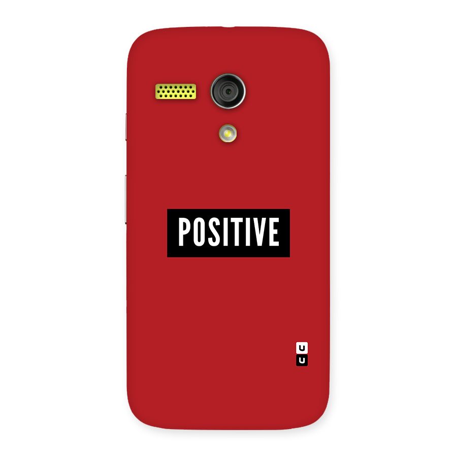 Stay Positive Back Case for Moto G