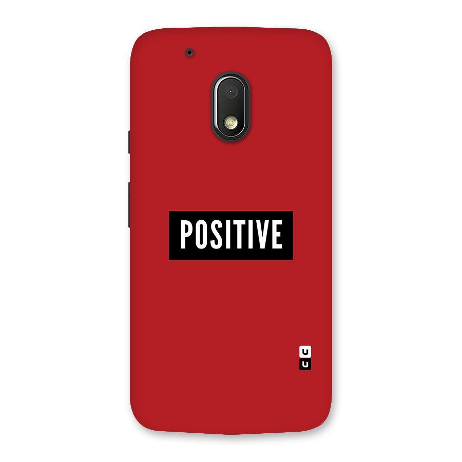 Stay Positive Back Case for Moto G4 Play