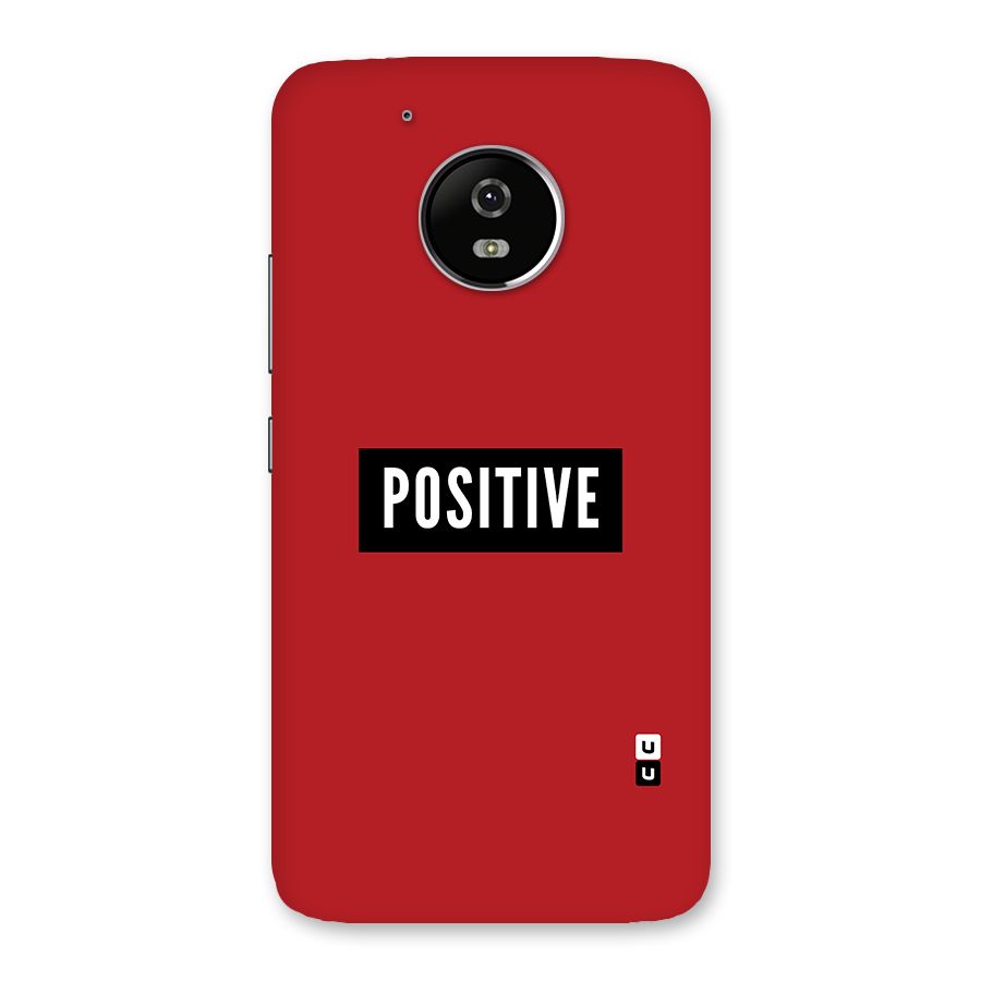 Stay Positive Back Case for Moto G5