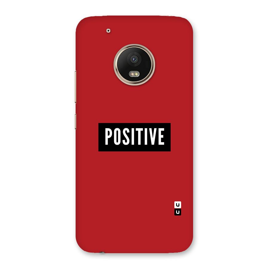 Stay Positive Back Case for Moto G5 Plus
