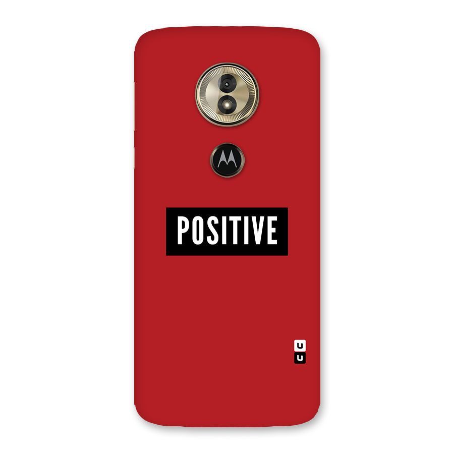 Stay Positive Back Case for Moto G6 Play