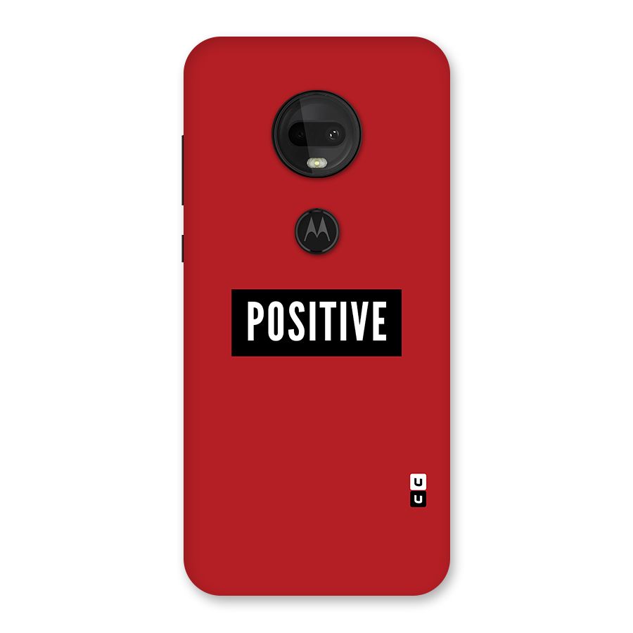 Stay Positive Back Case for Moto G7