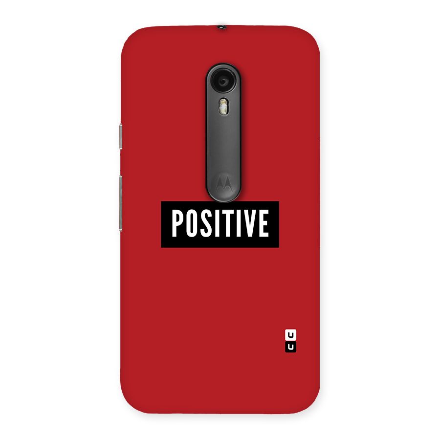 Stay Positive Back Case for Moto G Turbo