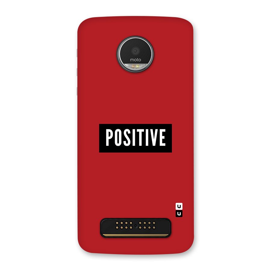 Stay Positive Back Case for Moto Z Play