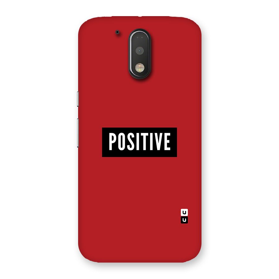 Stay Positive Back Case for Motorola Moto G4 Plus