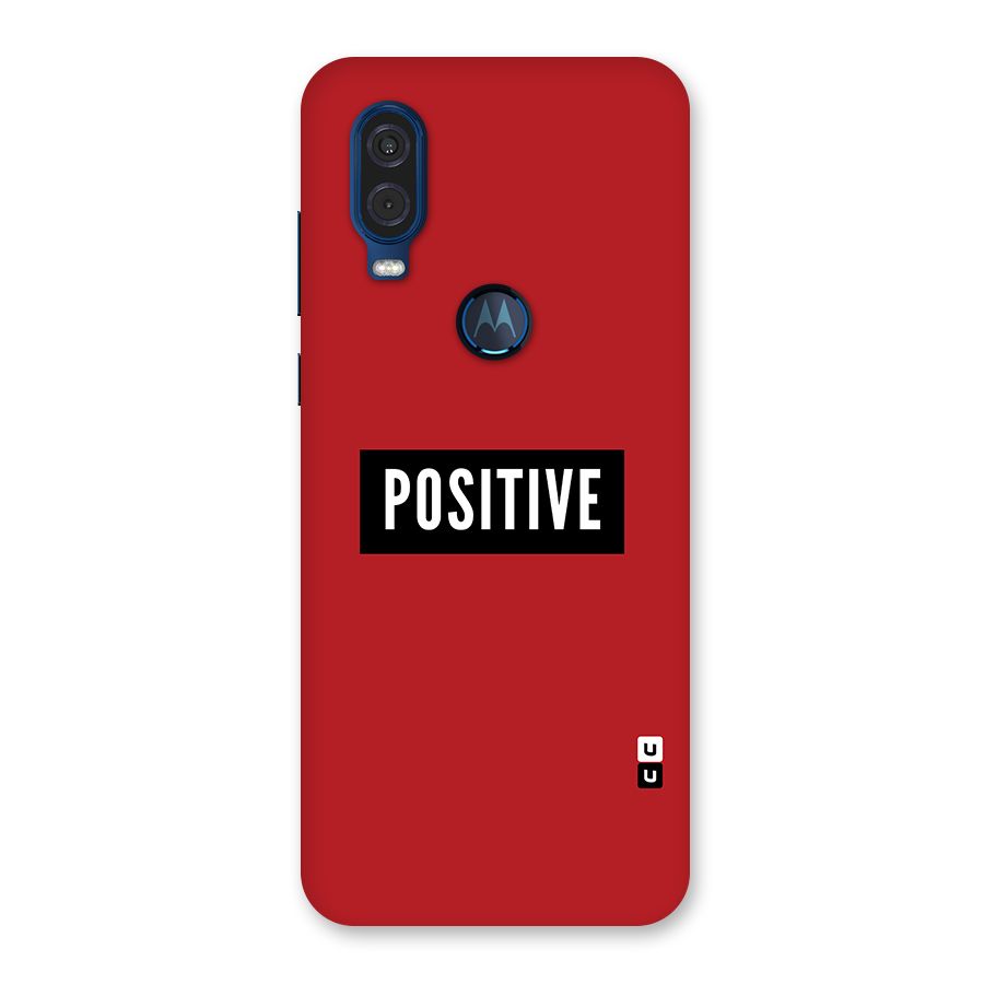 Stay Positive Back Case for Motorola One Vision