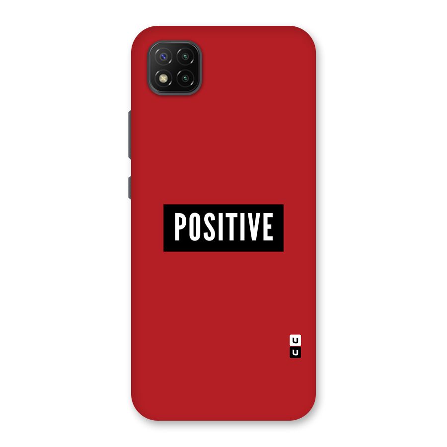 Stay Positive Back Case for Poco C3