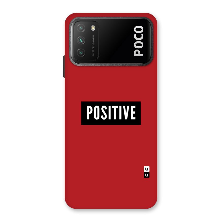Stay Positive Back Case for Poco M3
