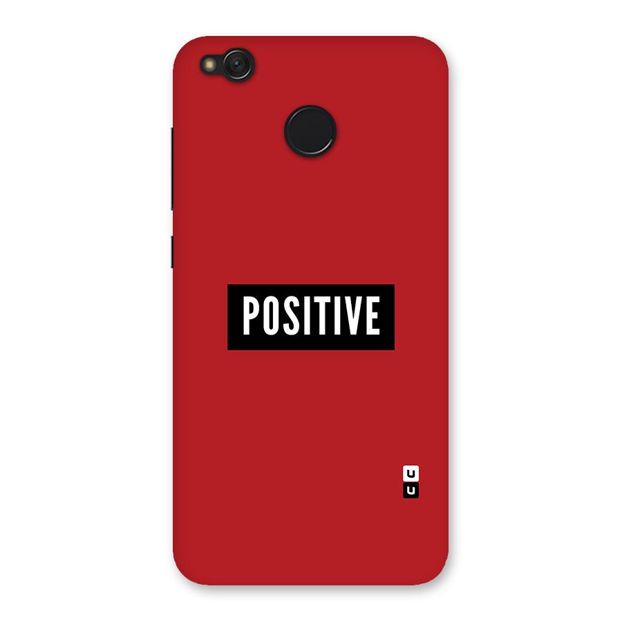 Stay Positive Back Case for Redmi 4