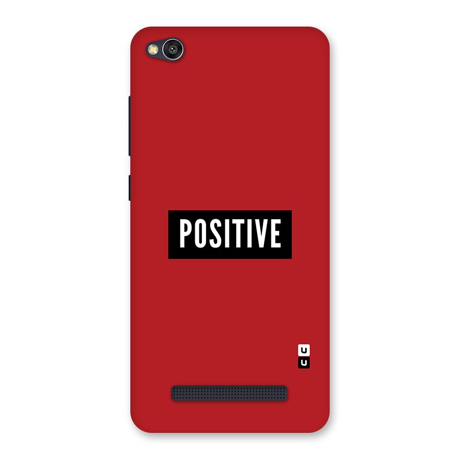 Stay Positive Back Case for Redmi 4A