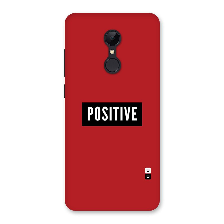 Stay Positive Back Case for Redmi 5