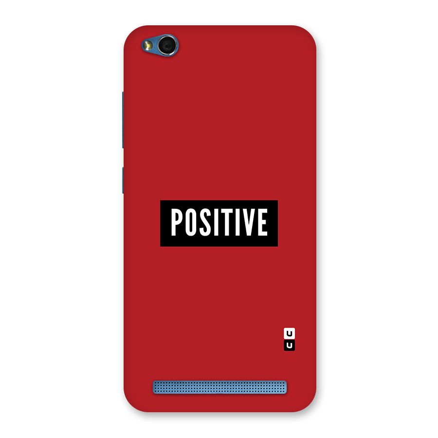Stay Positive Back Case for Redmi 5A