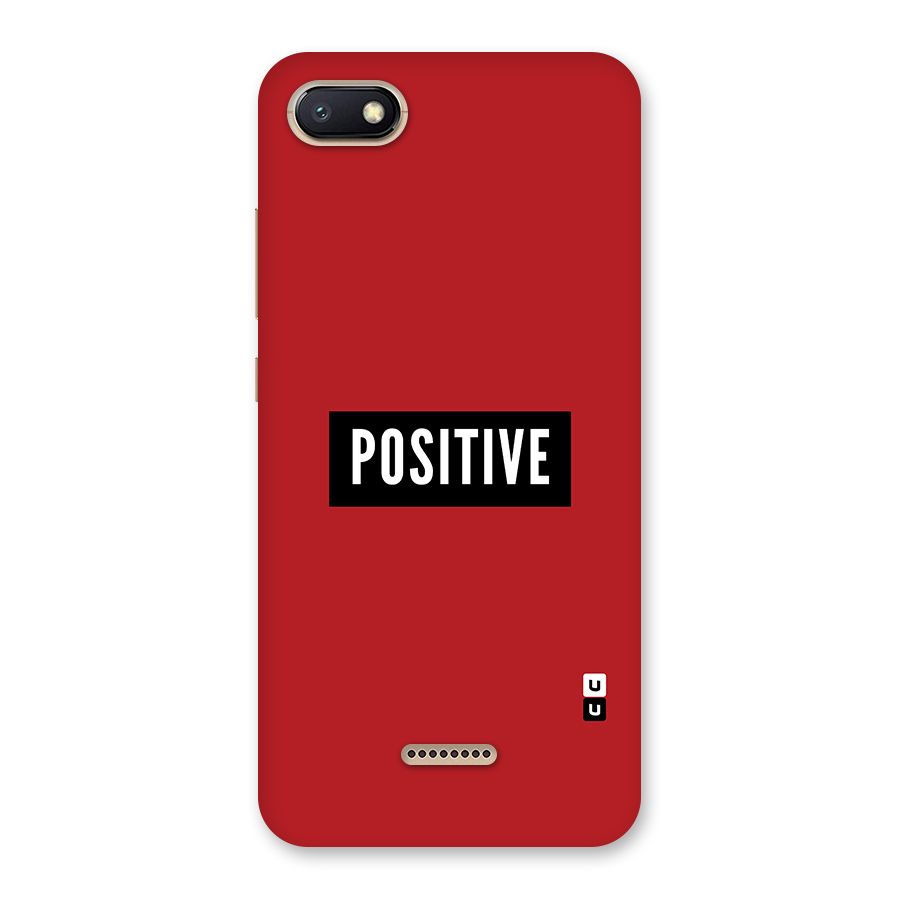 Stay Positive Back Case for Redmi 6A