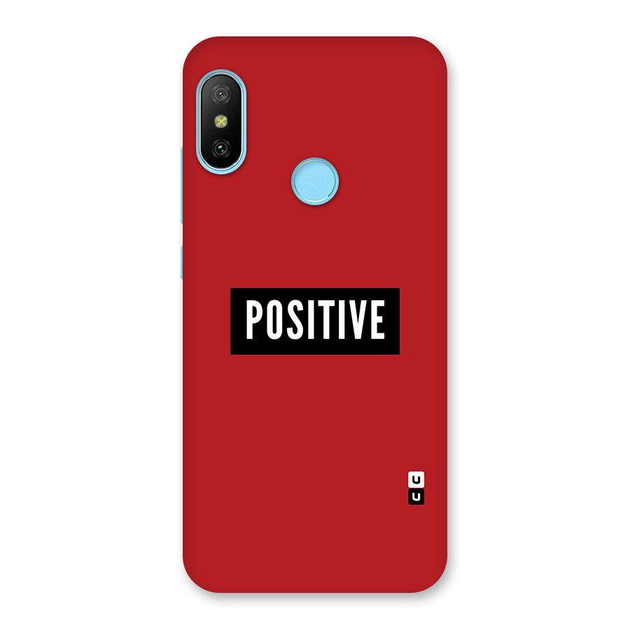 Stay Positive Back Case for Redmi 6 Pro