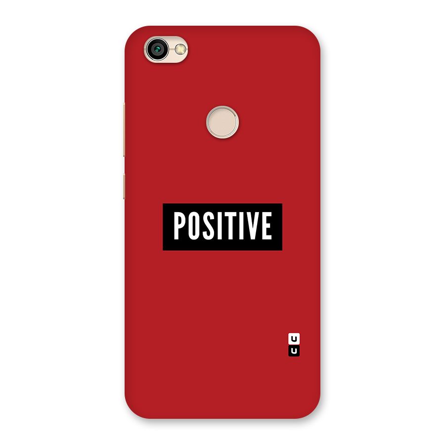 Stay Positive Back Case for Redmi Y1 2017