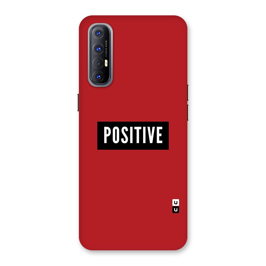 Stay Positive Back Case for Reno3 Pro