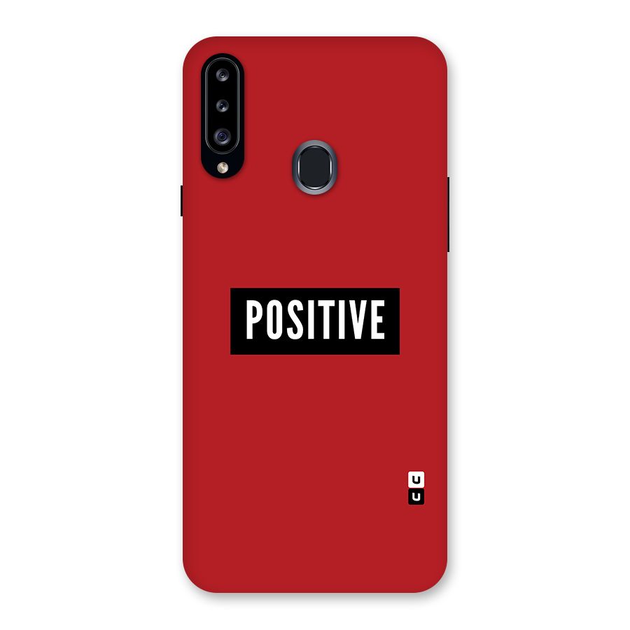 Stay Positive Back Case for Samsung Galaxy A20s