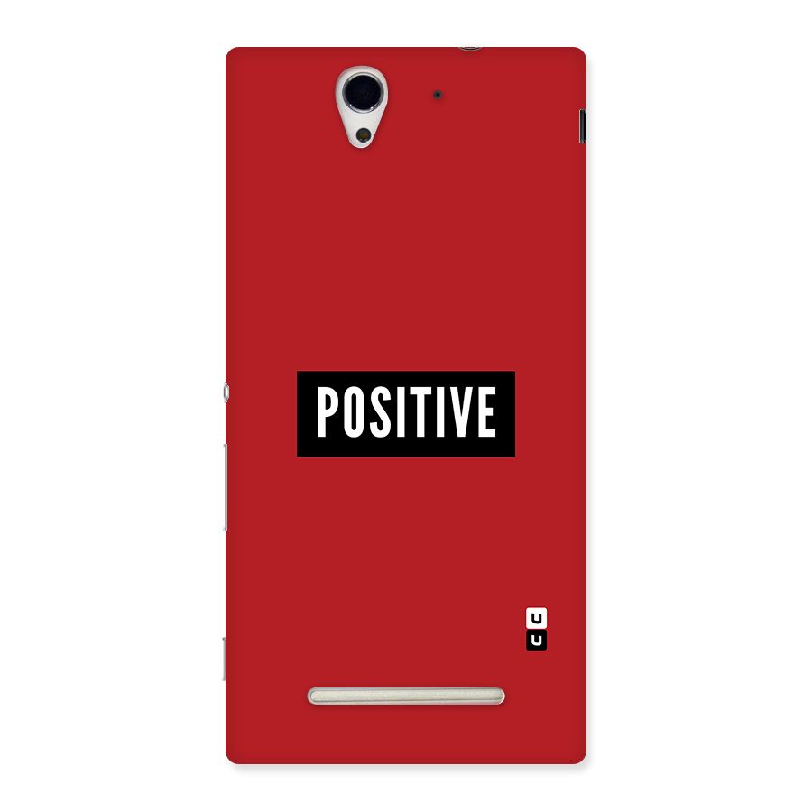 Stay Positive Back Case for Sony Xperia C3