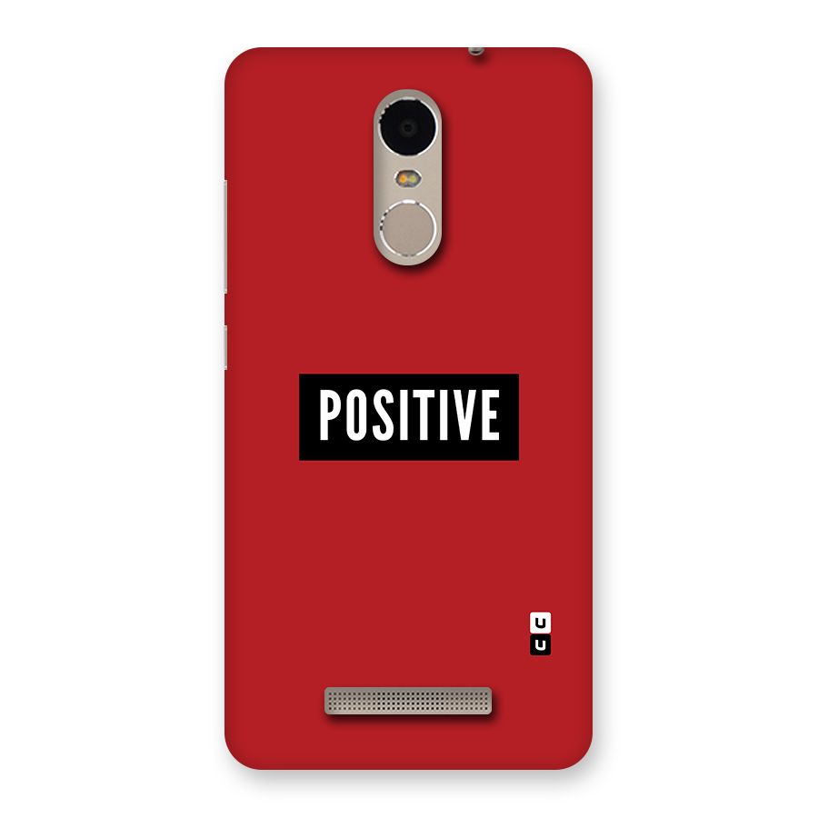 Stay Positive Back Case for Xiaomi Redmi Note 3