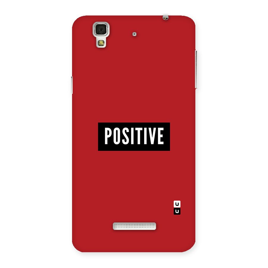 Stay Positive Back Case for Yu Yureka
