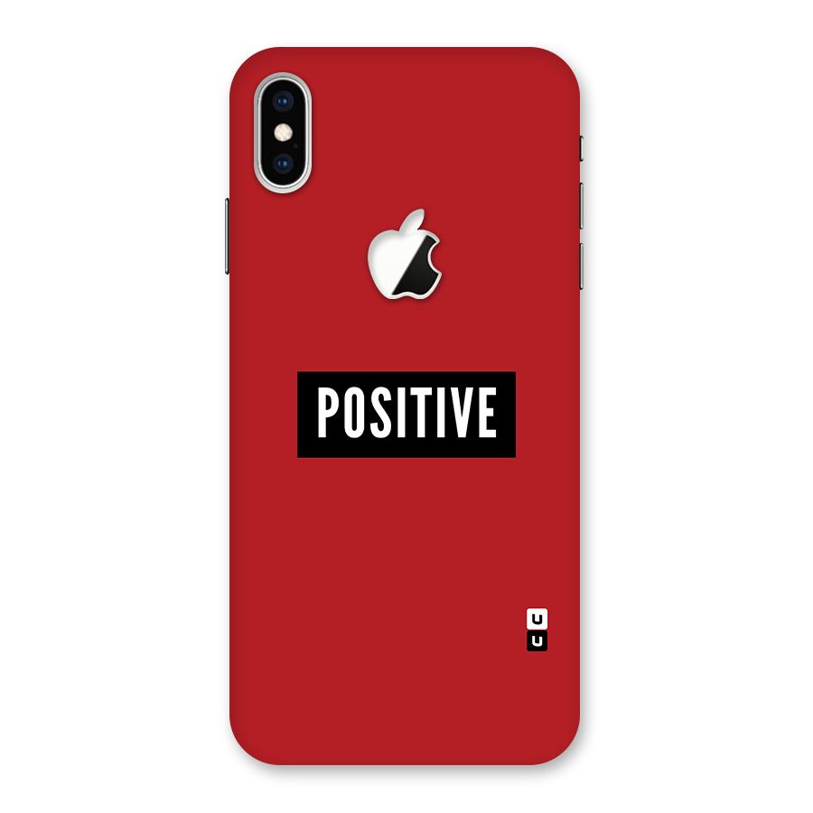 Stay Positive Back Case for iPhone XS Max Apple Cut