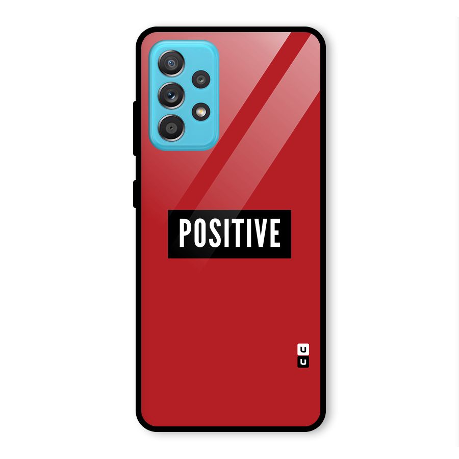 Stay Positive Glass Back Case for Galaxy A52