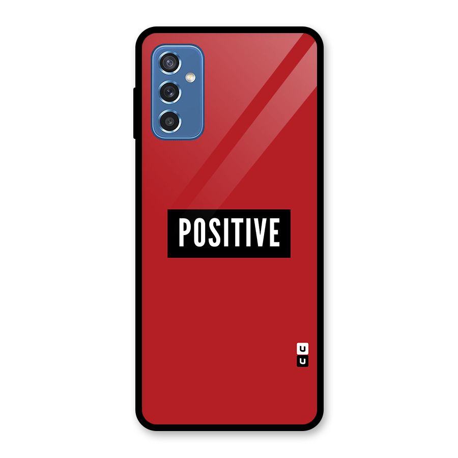 Stay Positive Glass Back Case for Galaxy M52 5G