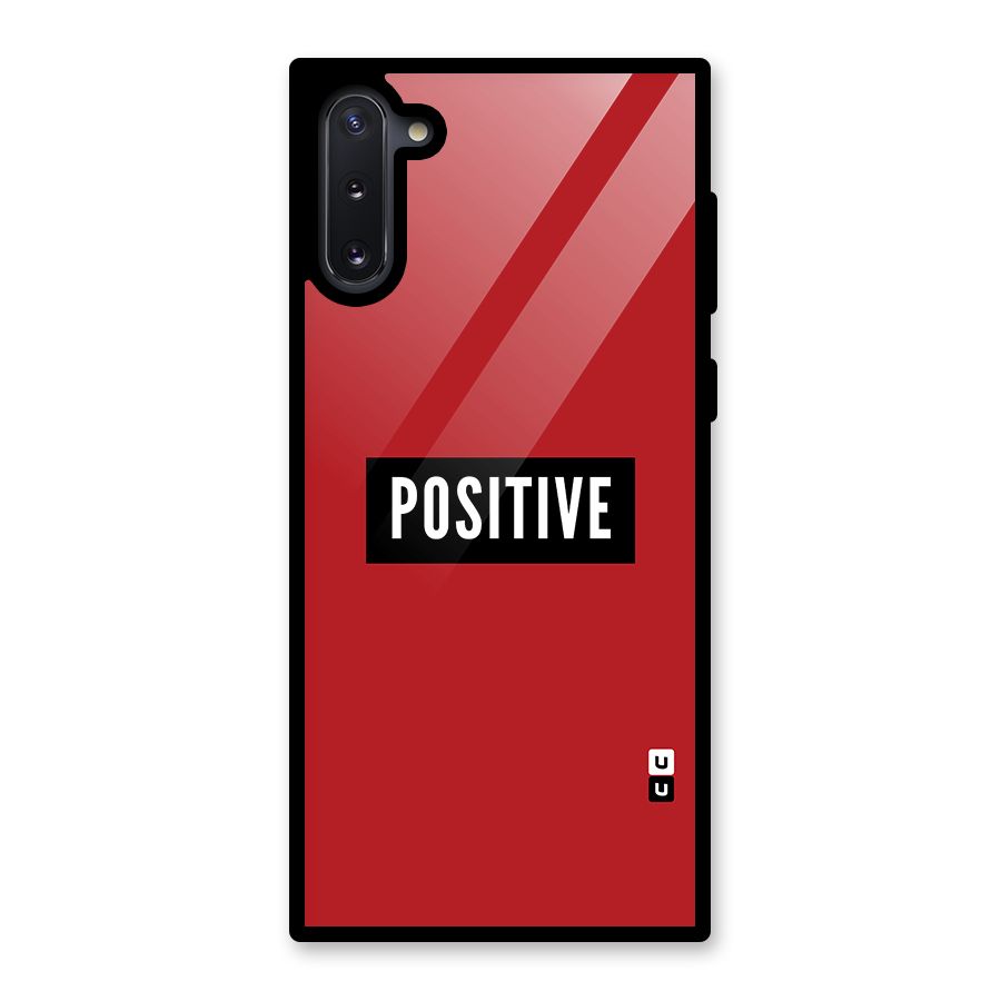 Stay Positive Glass Back Case for Galaxy Note 10