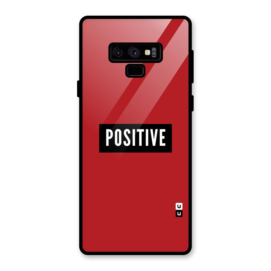 Stay Positive Glass Back Case for Galaxy Note 9