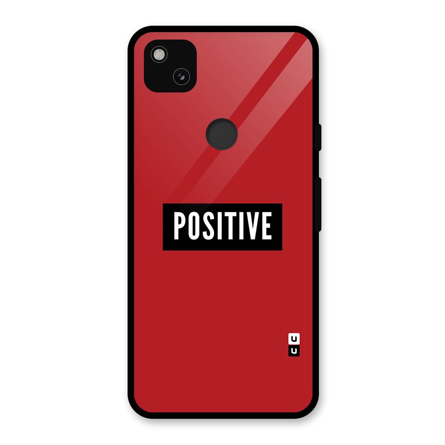 Stay Positive Glass Back Case for Google Pixel 4a