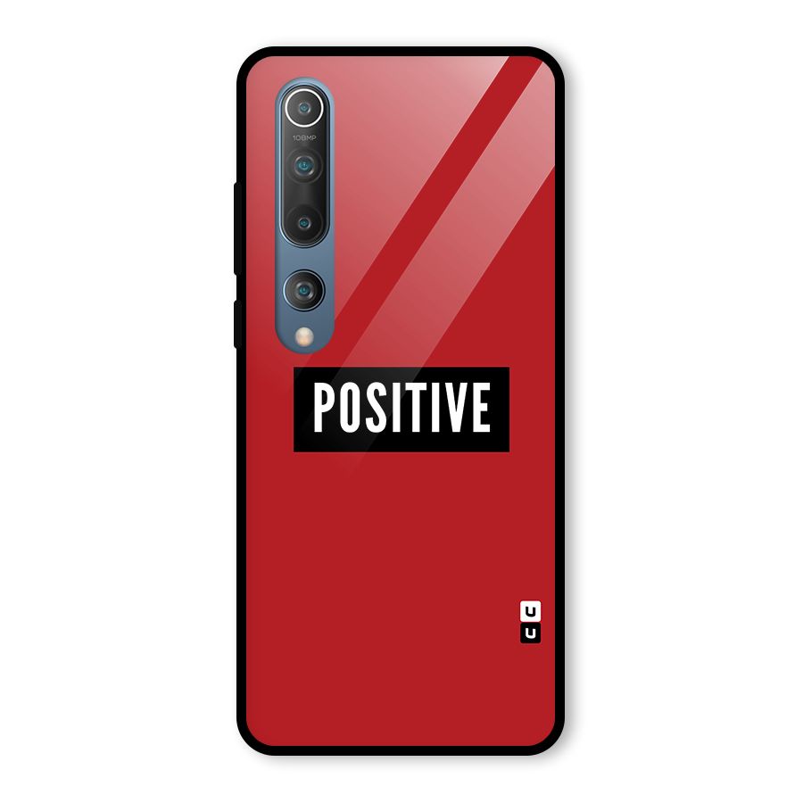 Stay Positive Glass Back Case for Mi 10