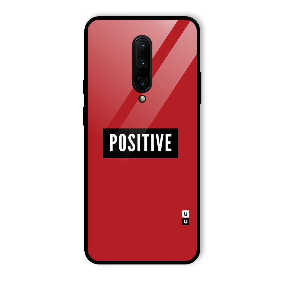 Stay Positive Glass Back Case for OnePlus 7 Pro