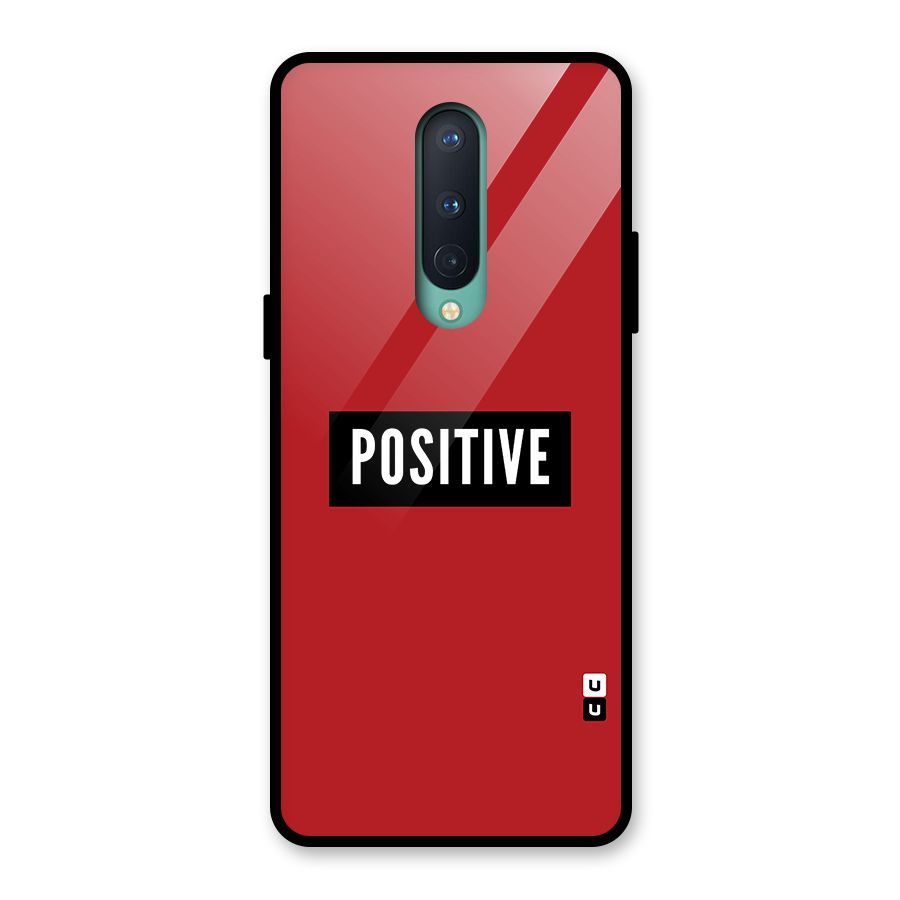 Stay Positive Glass Back Case for OnePlus 8