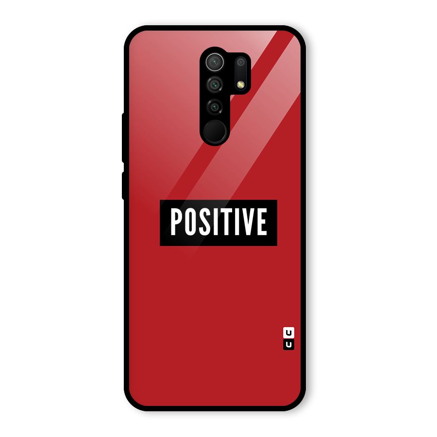 Stay Positive Glass Back Case for Poco M2