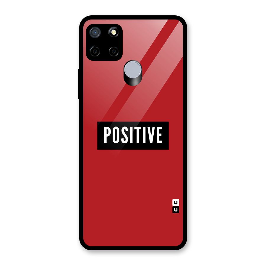 Stay Positive Glass Back Case for Realme Narzo 30A
