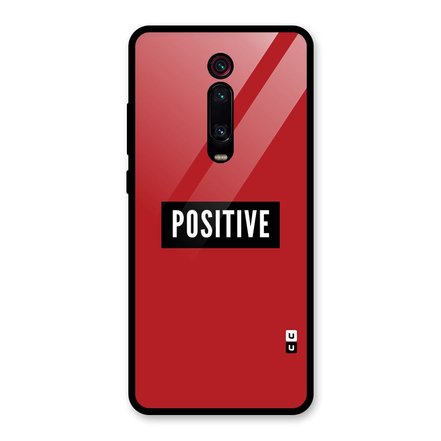 Stay Positive Glass Back Case for Redmi K20