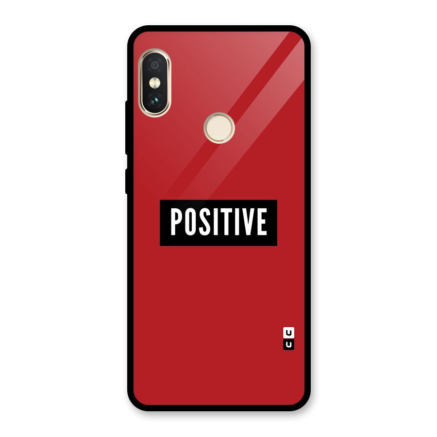 Stay Positive Glass Back Case for Redmi Note 5 Pro