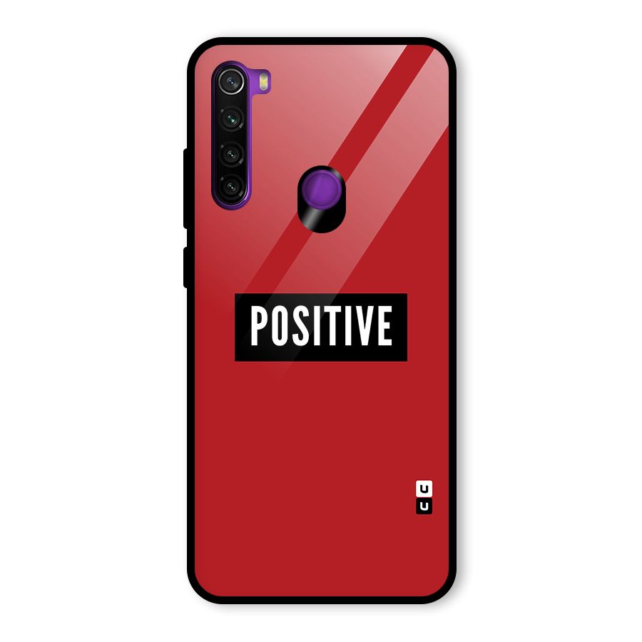 Stay Positive Glass Back Case for Redmi Note 8