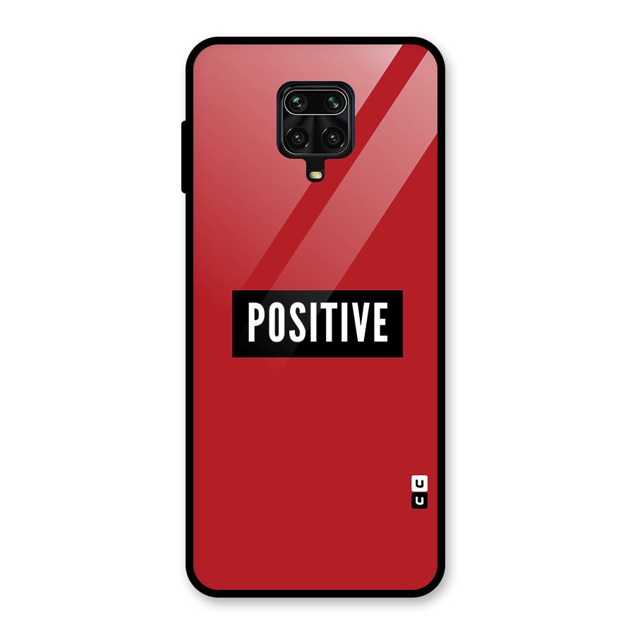 Stay Positive Glass Back Case for Redmi Note 9 Pro