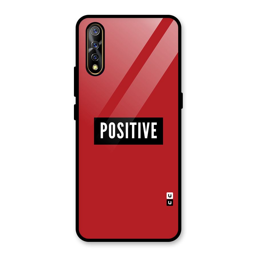 Stay Positive Glass Back Case for Vivo S1