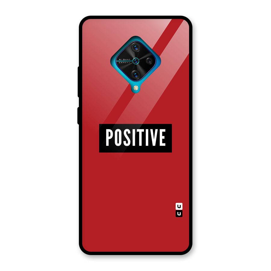Stay Positive Glass Back Case for Vivo S1 Pro