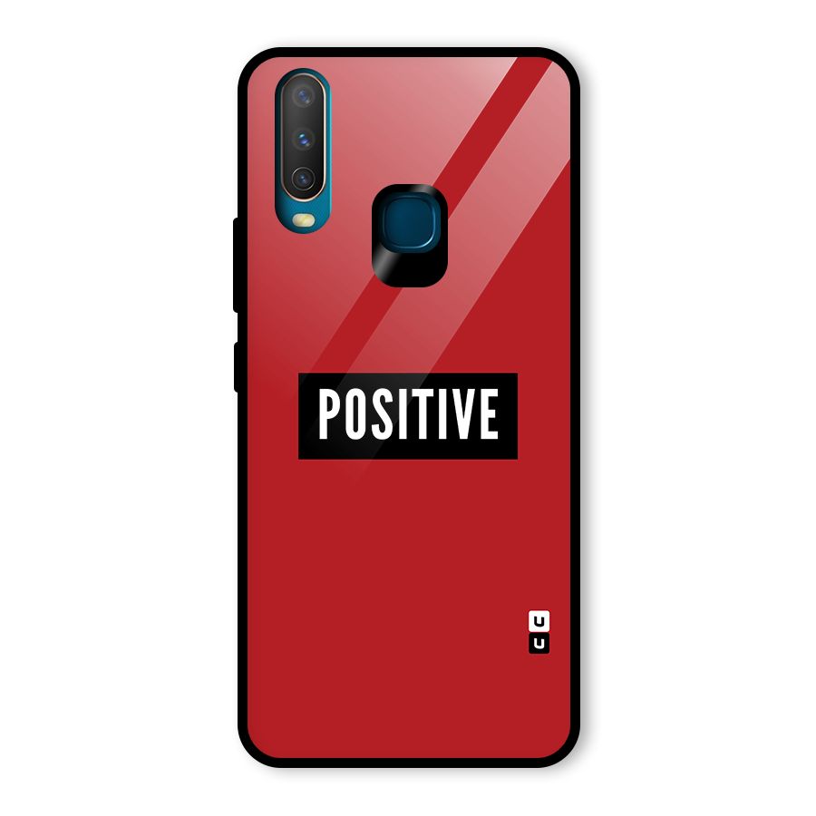Stay Positive Glass Back Case for Vivo Y12