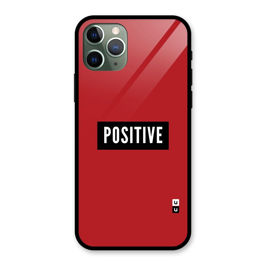 Stay Positive Glass Back Case for iPhone 11 Pro