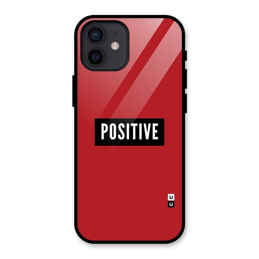Stay Positive Glass Back Case for iPhone 12