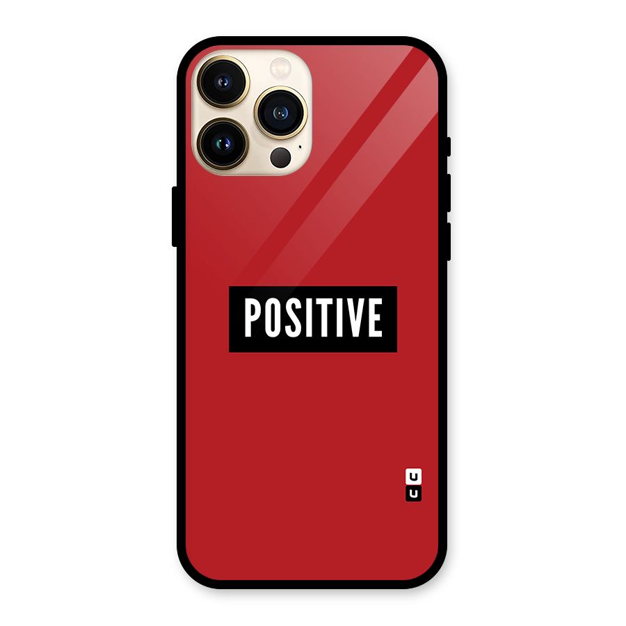 Stay Positive Glass Back Case for iPhone 13 Pro Max