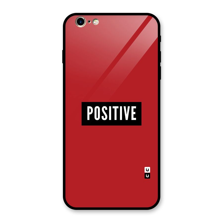 Stay Positive Glass Back Case for iPhone 6 Plus 6S Plus
