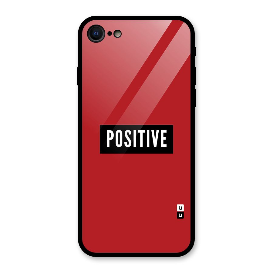 Stay Positive Glass Back Case for iPhone 7