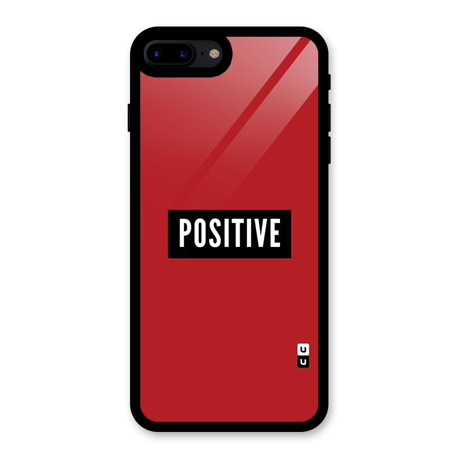 Stay Positive Glass Back Case for iPhone 7 Plus