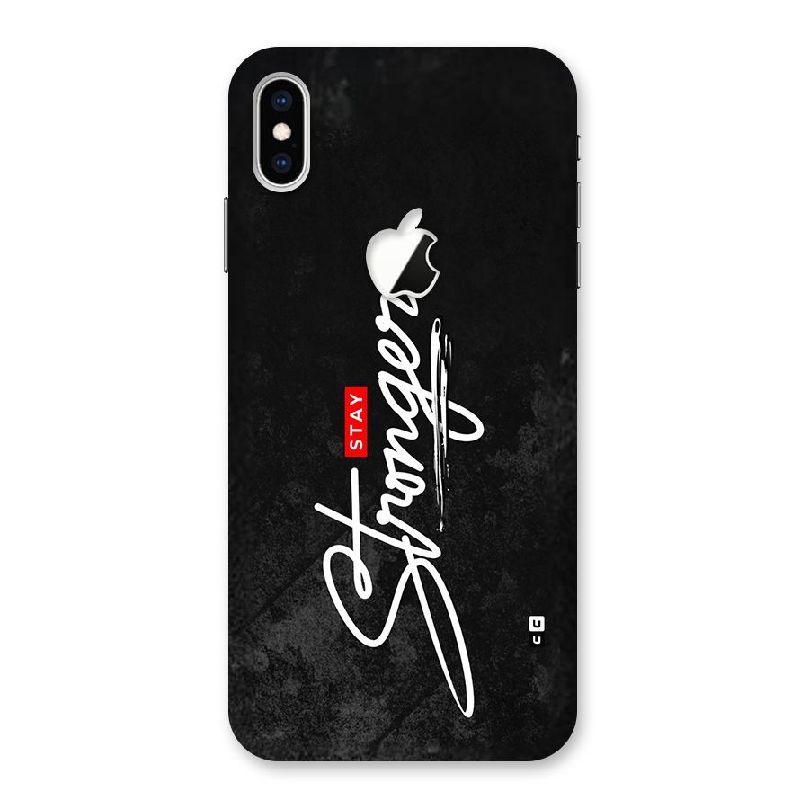 Stay Stronger Back Case for iPhone XS Max Apple Cut